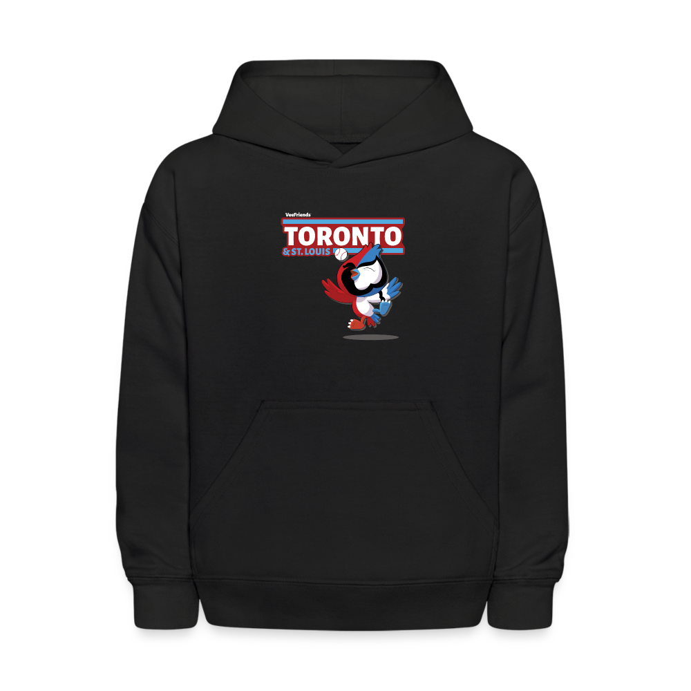 
            
                Load image into Gallery viewer, Toronto &amp;amp; St. Louis Character Comfort Kids Hoodie - black
            
        