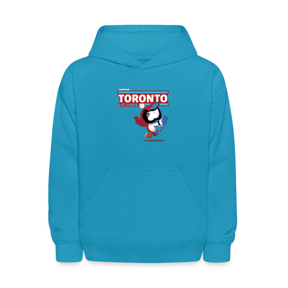 
            
                Load image into Gallery viewer, Toronto &amp;amp; St. Louis Character Comfort Kids Hoodie - turquoise
            
        