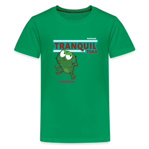 
            
                Load image into Gallery viewer, Tranquil Toad Character Comfort Kids Tee - kelly green
            
        