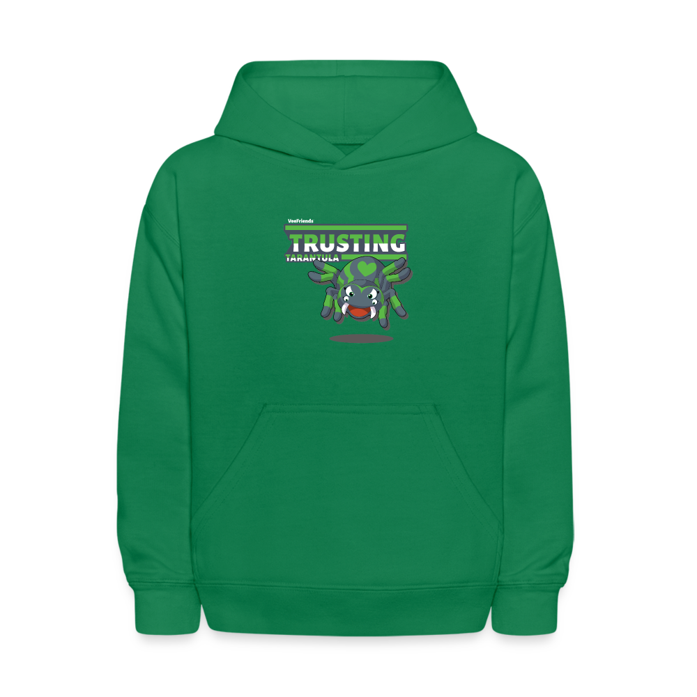 Trusting Tarantula Character Comfort Kids Hoodie - kelly green