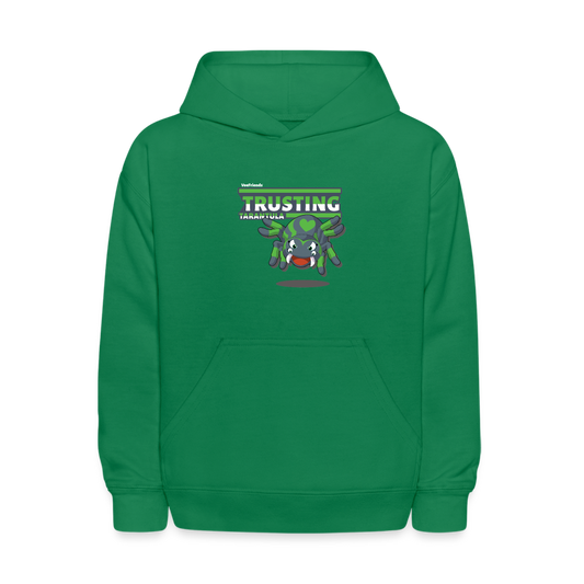 Trusting Tarantula Character Comfort Kids Hoodie - kelly green