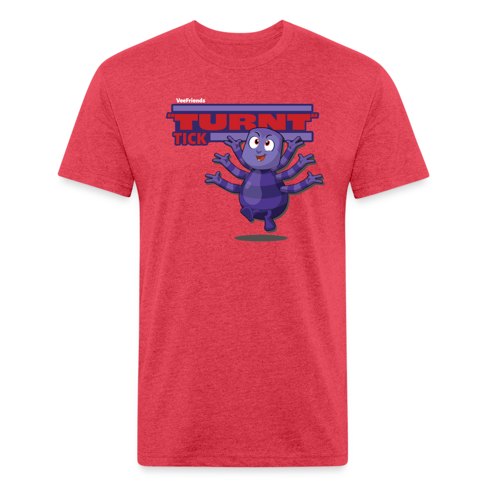 "Turnt" Tick Character Comfort Adult Tee - heather red