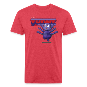 "Turnt" Tick Character Comfort Adult Tee - heather red