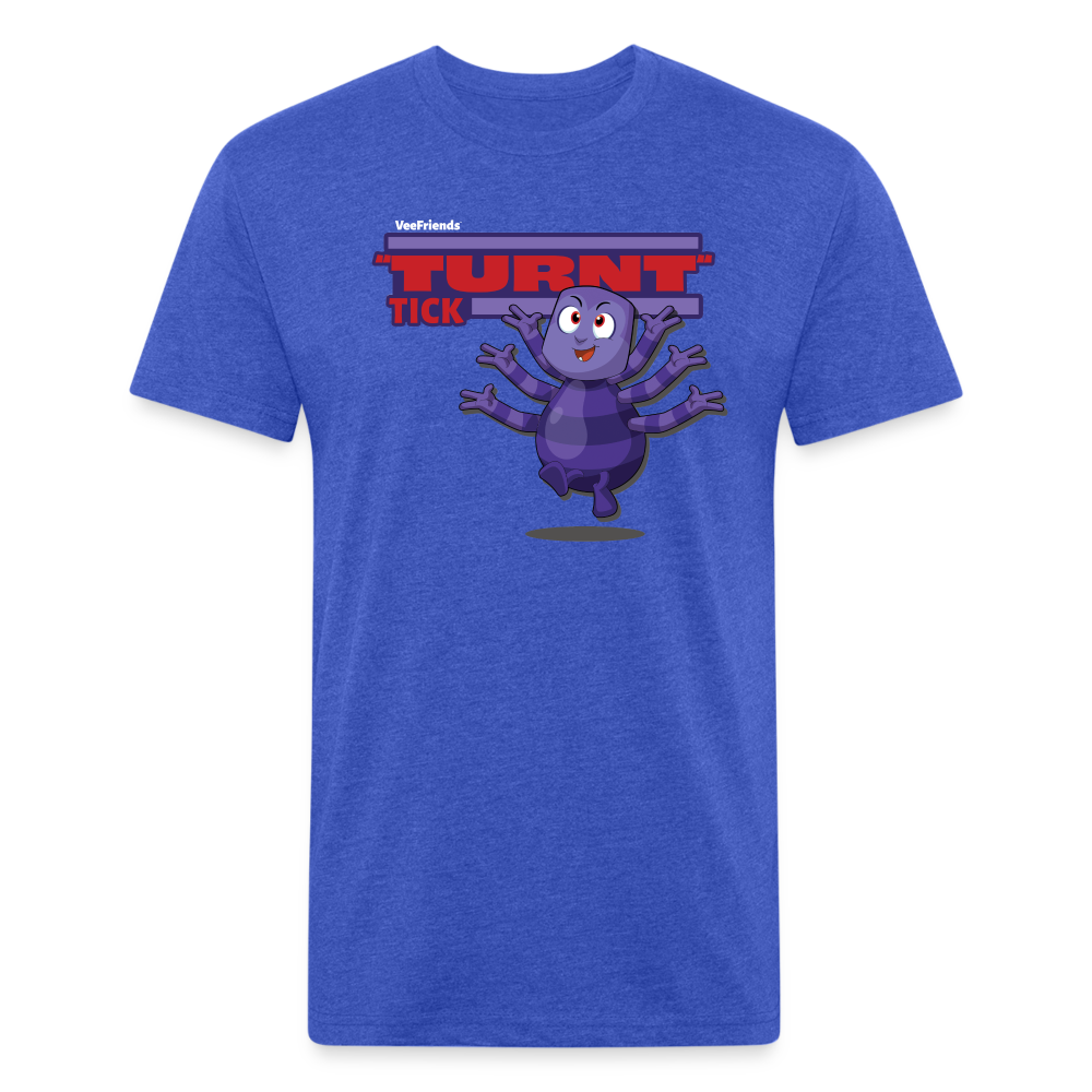 "Turnt" Tick Character Comfort Adult Tee - heather royal