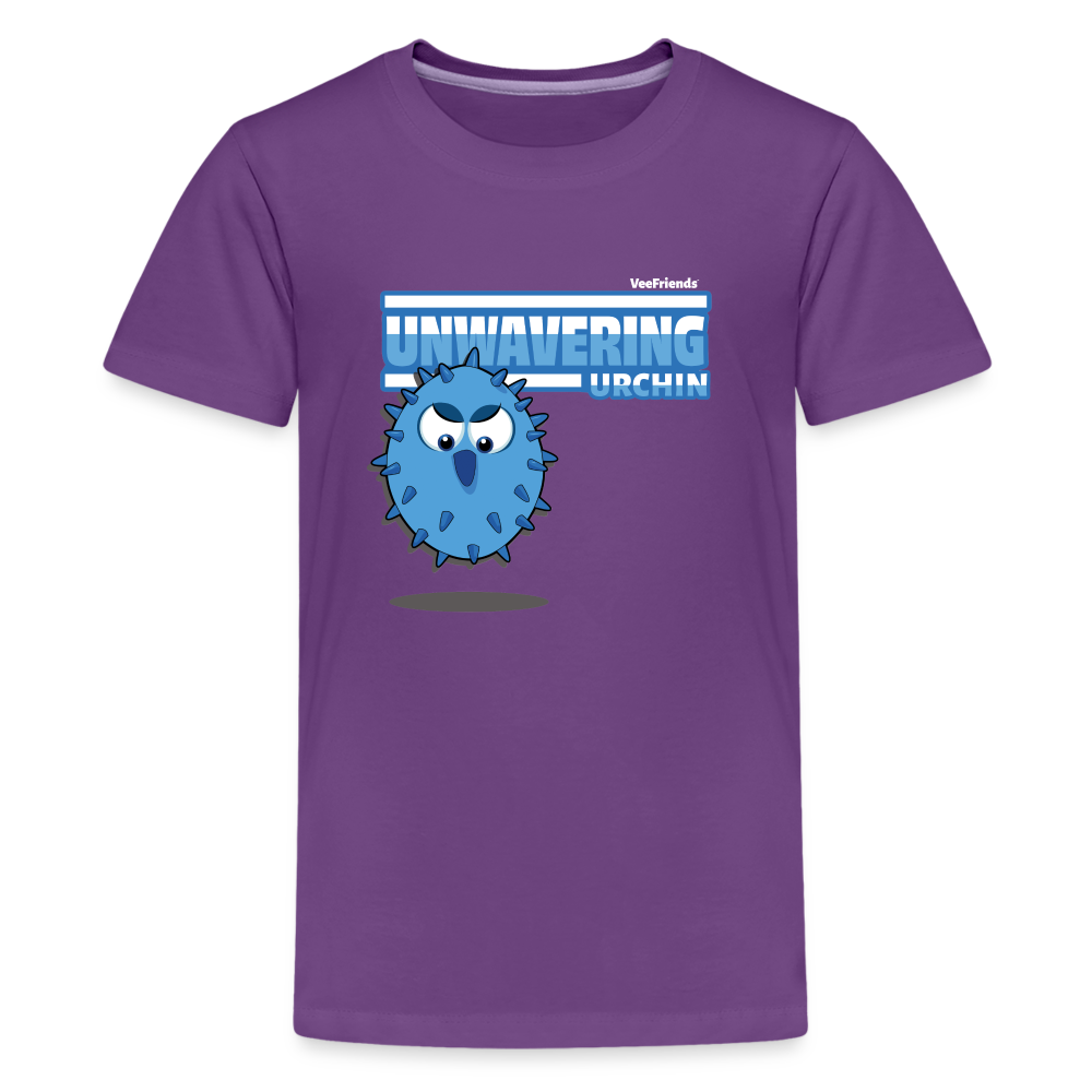 Unwavering Urchin Character Comfort Kids Tee - purple