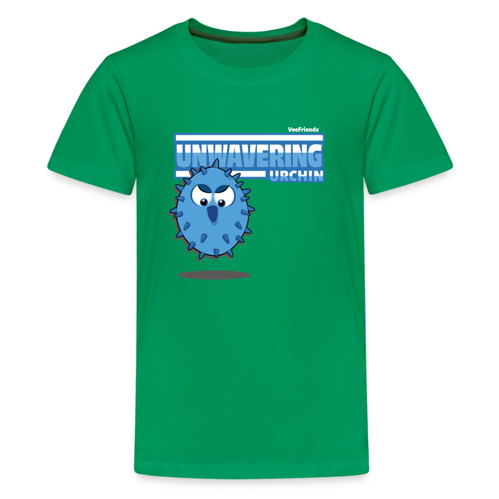 
            
                Load image into Gallery viewer, Unwavering Urchin Character Comfort Kids Tee - kelly green
            
        