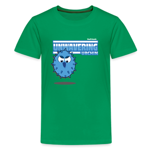 
            
                Load image into Gallery viewer, Unwavering Urchin Character Comfort Kids Tee - kelly green
            
        