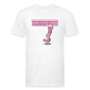 Tough To Beat A Worm From The Dirt! Character Comfort Adult Tee - white