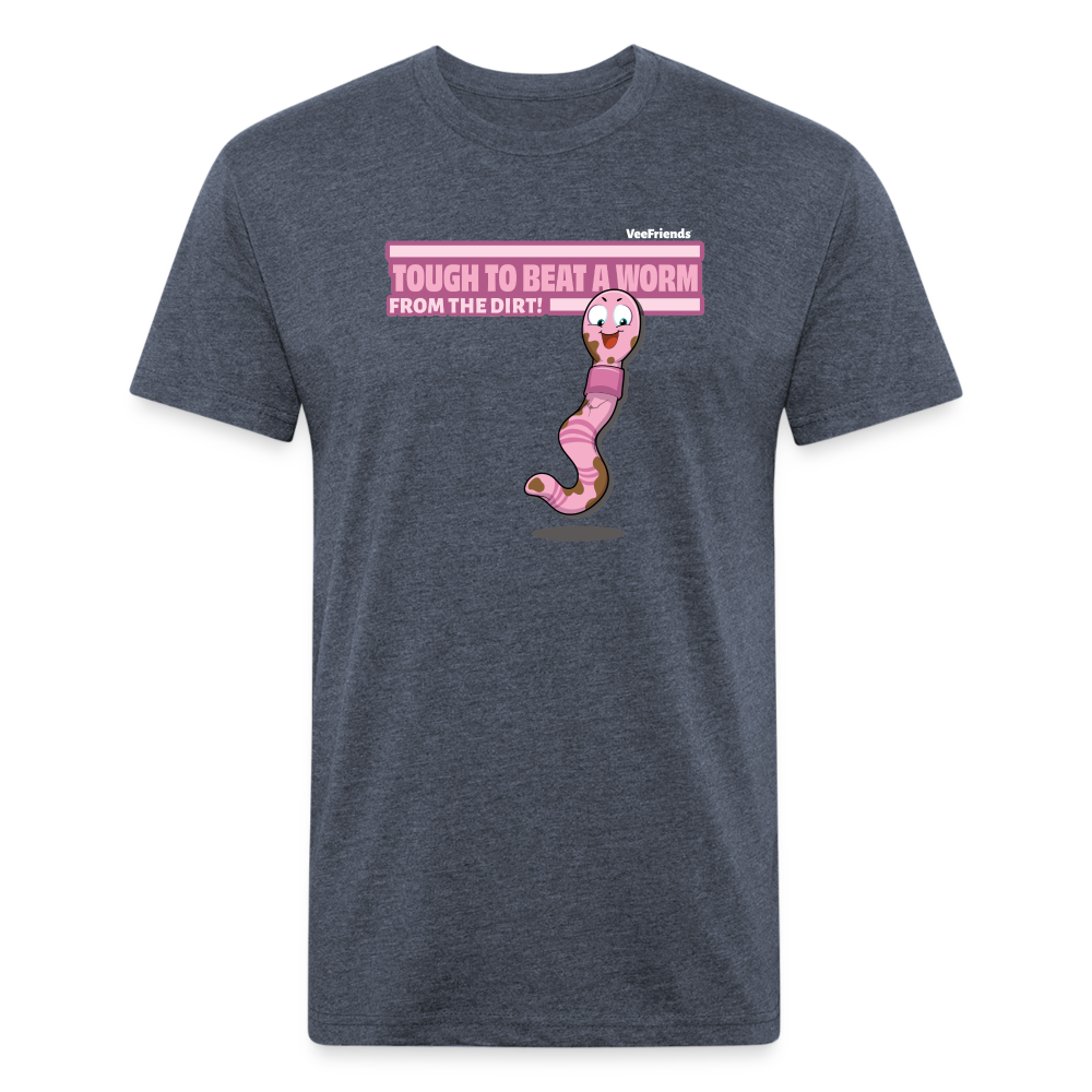Tough To Beat A Worm From The Dirt! Character Comfort Adult Tee - heather navy