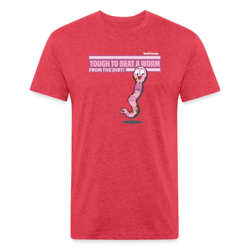 Tough To Beat A Worm From The Dirt! Character Comfort Adult Tee - heather red