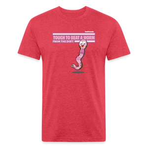 Tough To Beat A Worm From The Dirt! Character Comfort Adult Tee - heather red