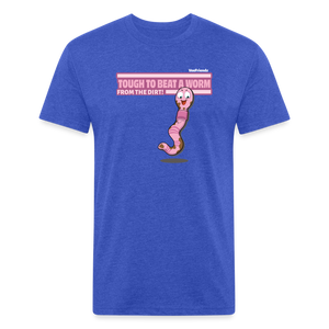 Tough To Beat A Worm From The Dirt! Character Comfort Adult Tee - heather royal