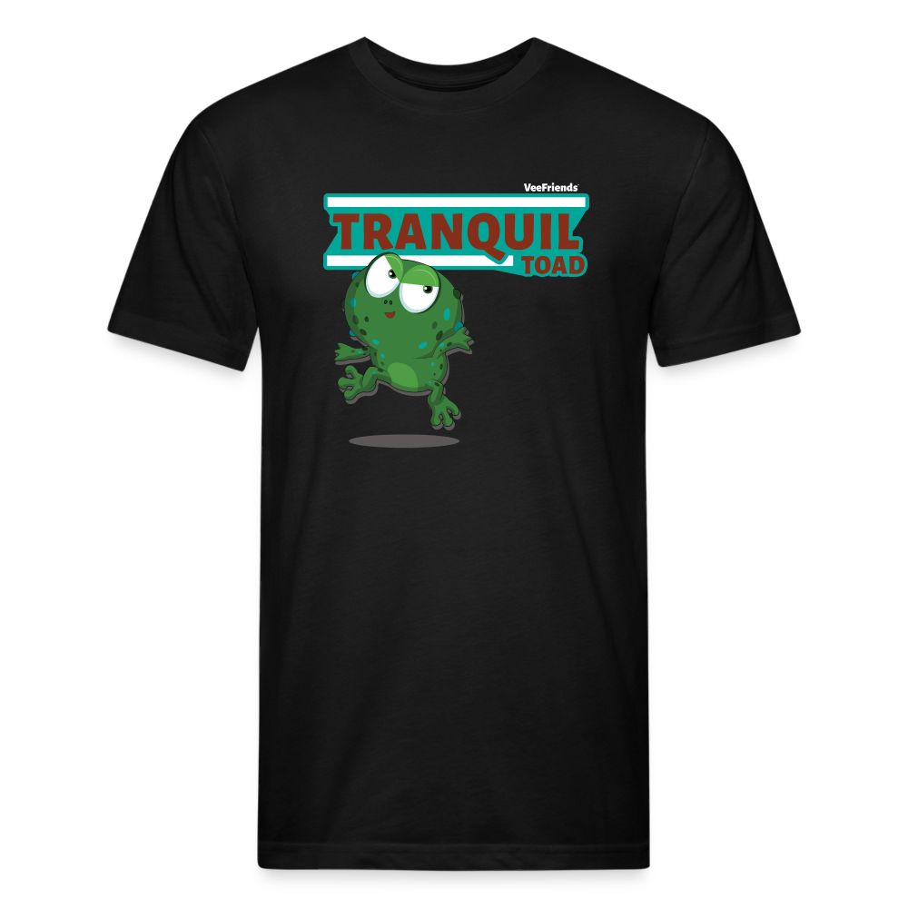 Tranquil Toad Character Comfort Adult Tee - black