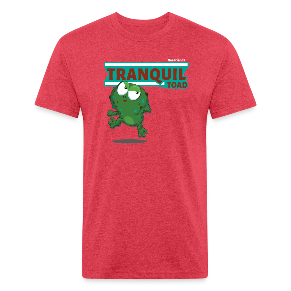 Tranquil Toad Character Comfort Adult Tee - heather red