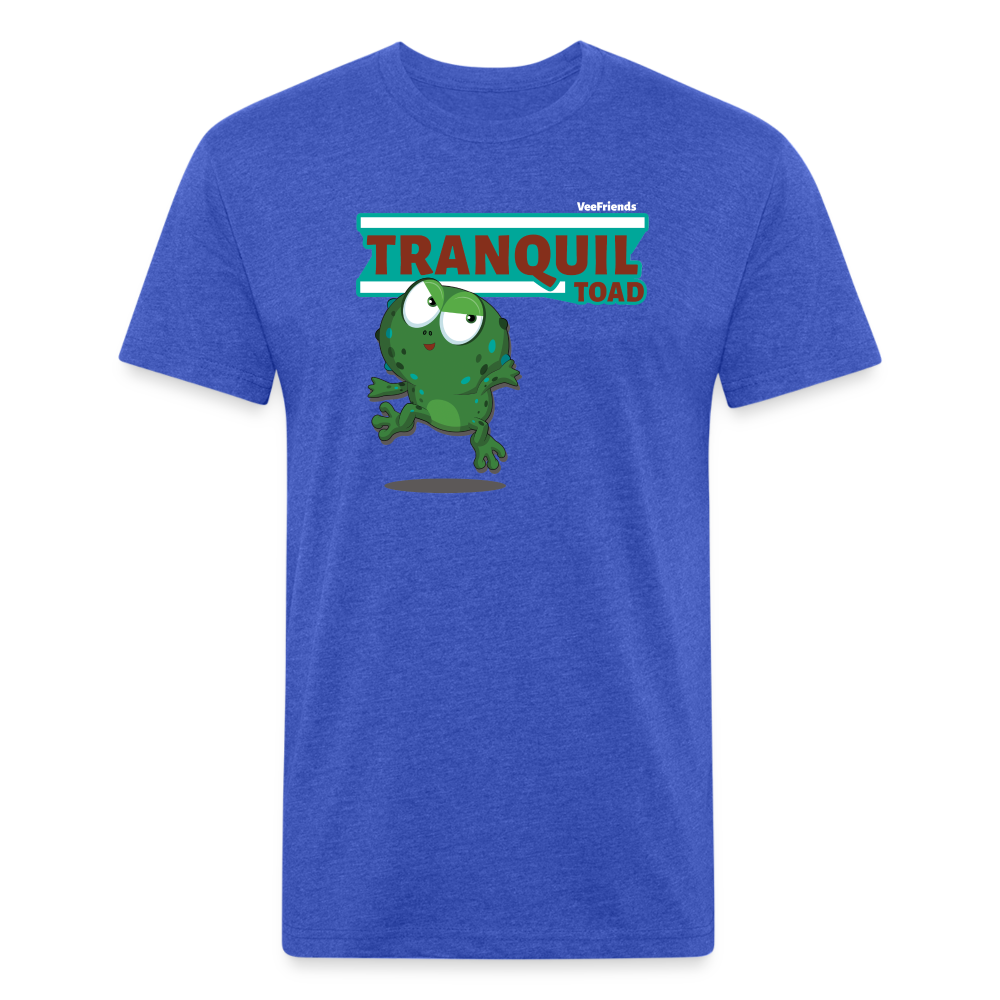 Tranquil Toad Character Comfort Adult Tee - heather royal