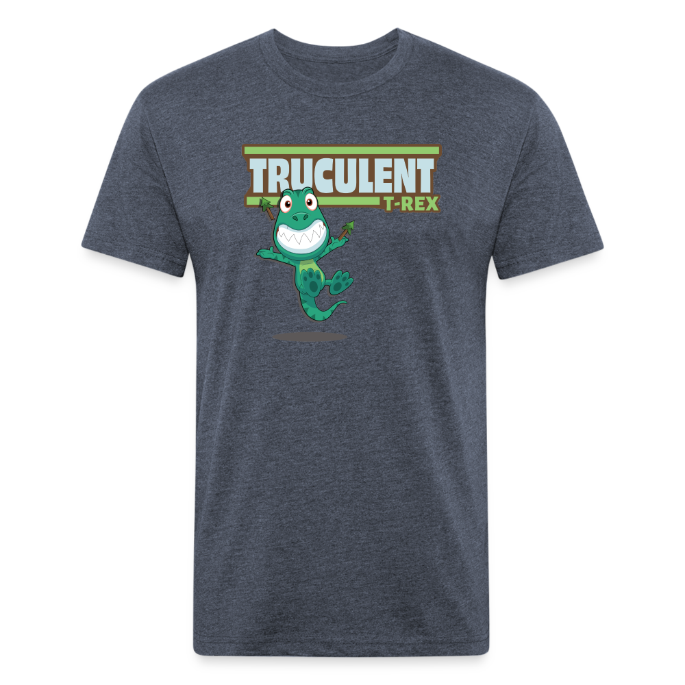 Truculent T-Rex Character Comfort Adult Tee - heather navy