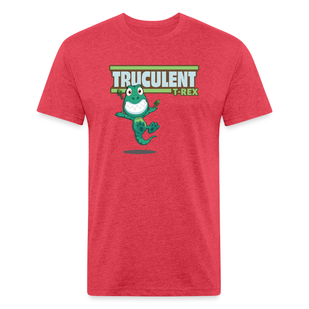 Truculent T-Rex Character Comfort Adult Tee - heather red