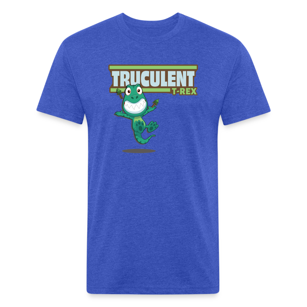 Truculent T-Rex Character Comfort Adult Tee - heather royal