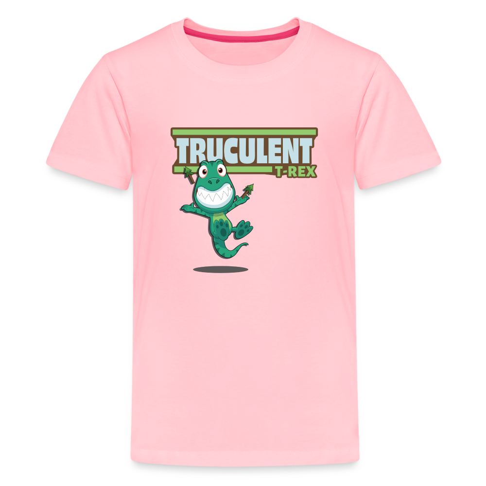 
            
                Load image into Gallery viewer, Truculent T-Rex Character Comfort Kids Tee - pink
            
        