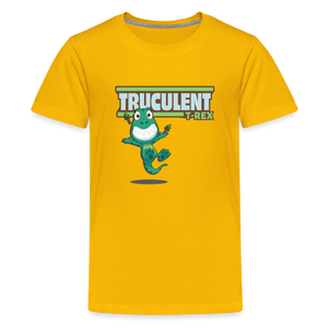 Truculent T-Rex Character Comfort Kids Tee - sun yellow