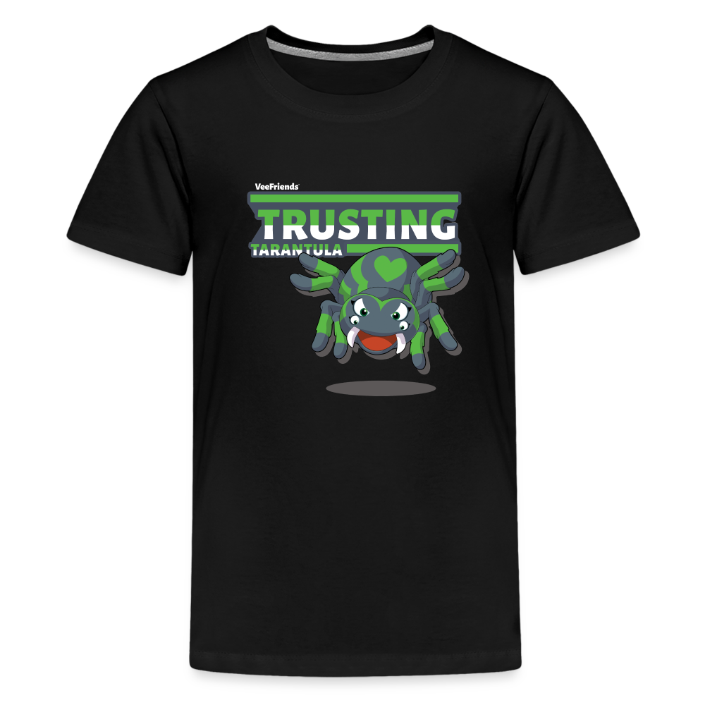 Trusting Tarantula Character Comfort Kids Tee - black