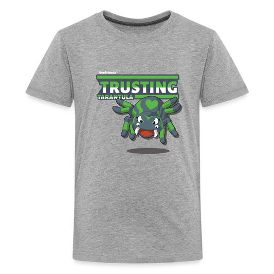 Trusting Tarantula Character Comfort Kids Tee - heather gray