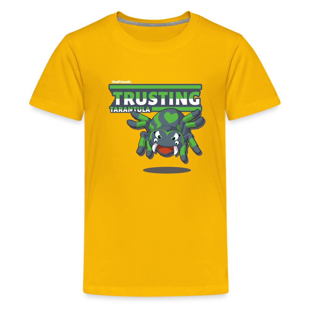 Trusting Tarantula Character Comfort Kids Tee - sun yellow