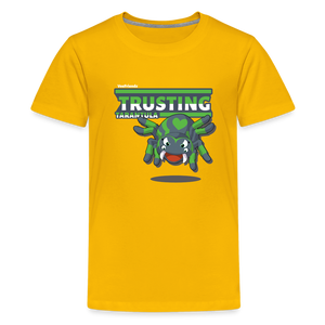 
            
                Load image into Gallery viewer, Trusting Tarantula Character Comfort Kids Tee - sun yellow
            
        