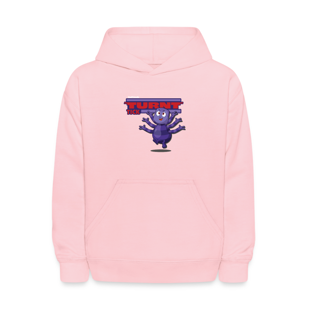 "Turnt" Tick Character Comfort Kids Hoodie - pink