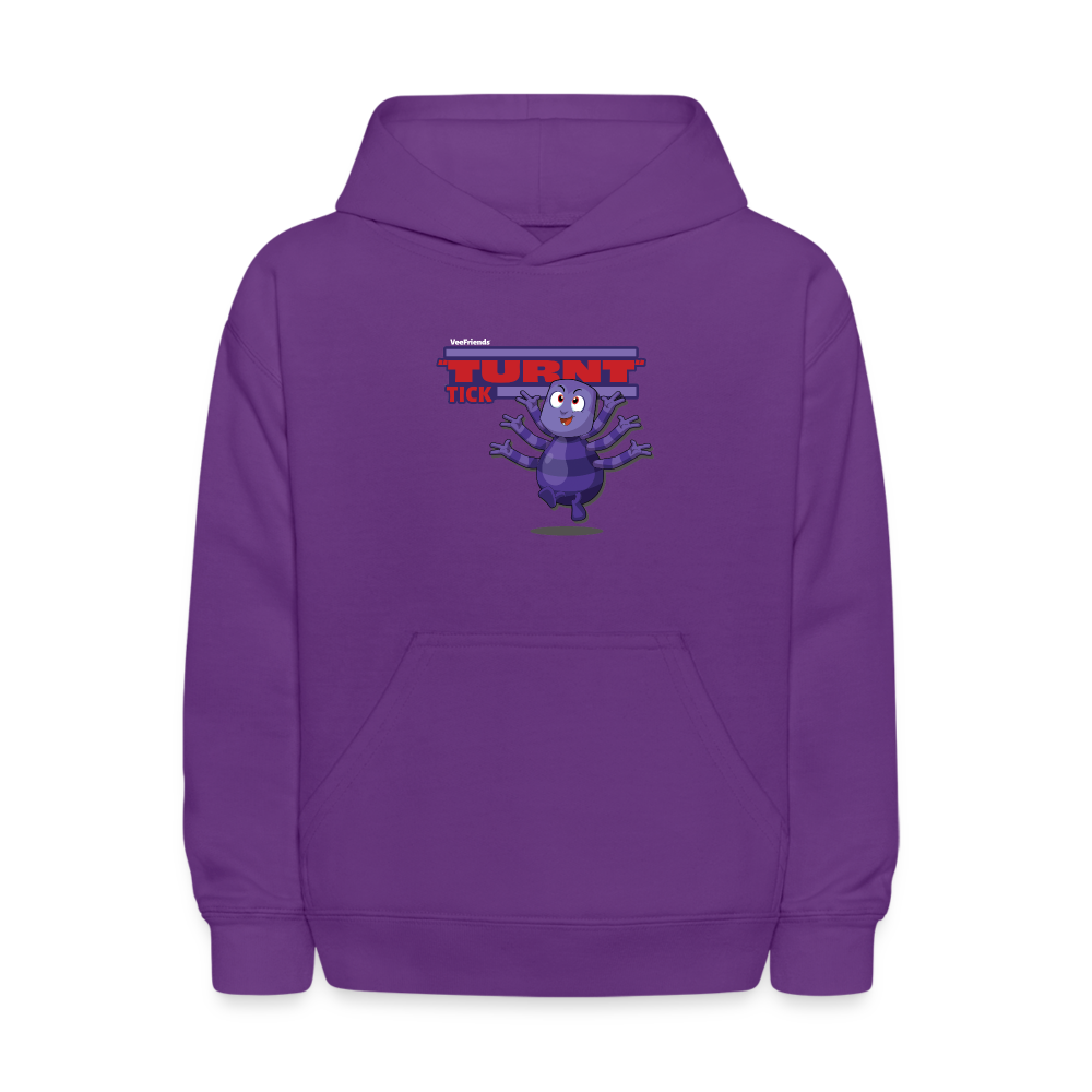 "Turnt" Tick Character Comfort Kids Hoodie - purple