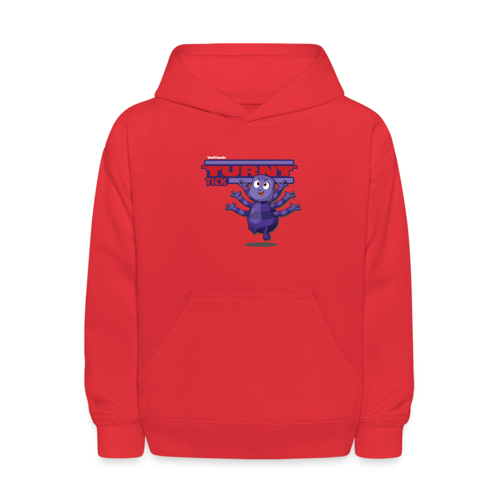 "Turnt" Tick Character Comfort Kids Hoodie - red