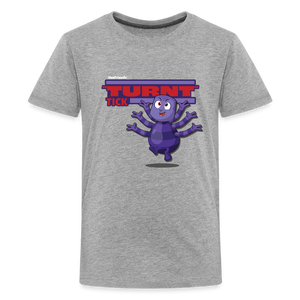 
            
                Load image into Gallery viewer, &amp;quot;Turnt&amp;quot; Tick Character Comfort Kids Tee - heather gray
            
        