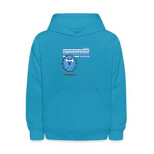 
            
                Load image into Gallery viewer, Unwavering Urchin Character Comfort Kids Hoodie - turquoise
            
        