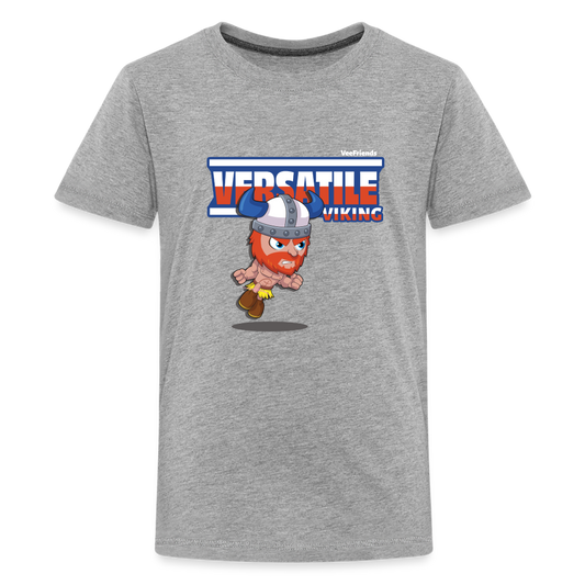 Versatile Viking Character Comfort Kids Tee - heather gray