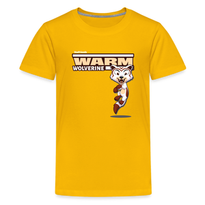 Warm Wolverine Character Comfort Kids Tee - sun yellow