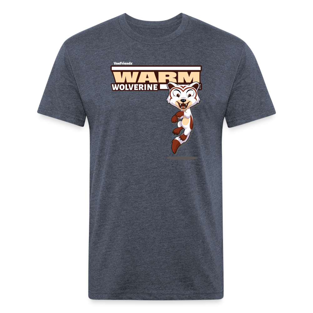 Warm Wolverine Character Comfort Adult Tee - heather navy