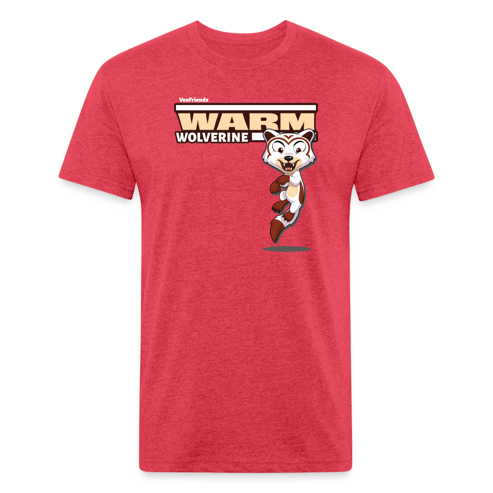 Warm Wolverine Character Comfort Adult Tee - heather red