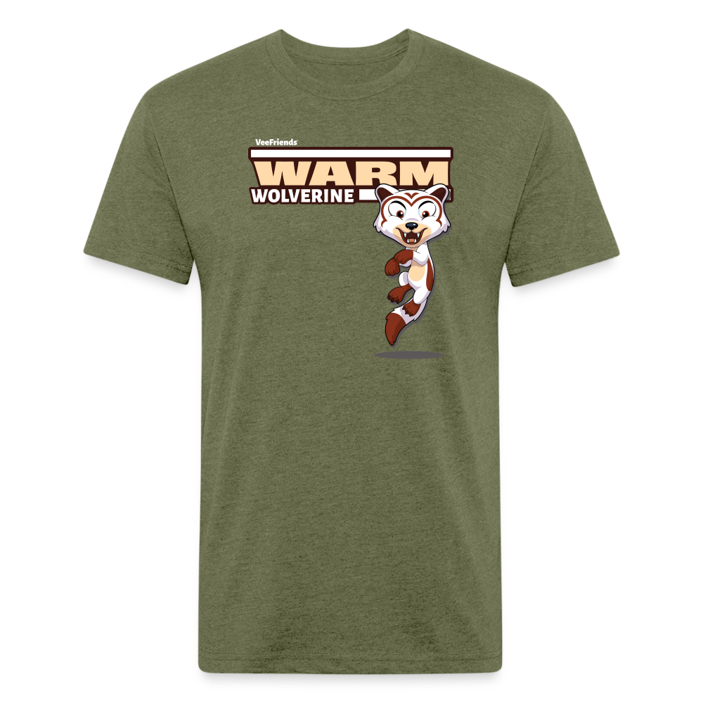 Warm Wolverine Character Comfort Adult Tee - heather military green