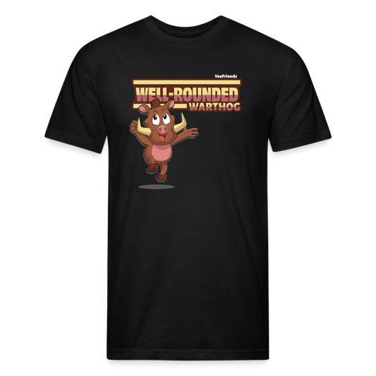 Well-Rounded Warthog Character Comfort Adult Tee - black