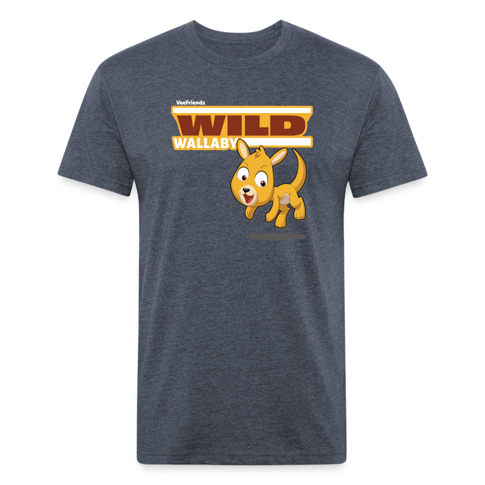 Wild Wallaby Character Comfort Adult Tee - heather navy