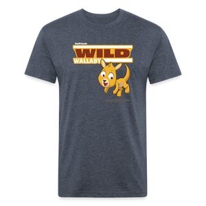 Wild Wallaby Character Comfort Adult Tee - heather navy