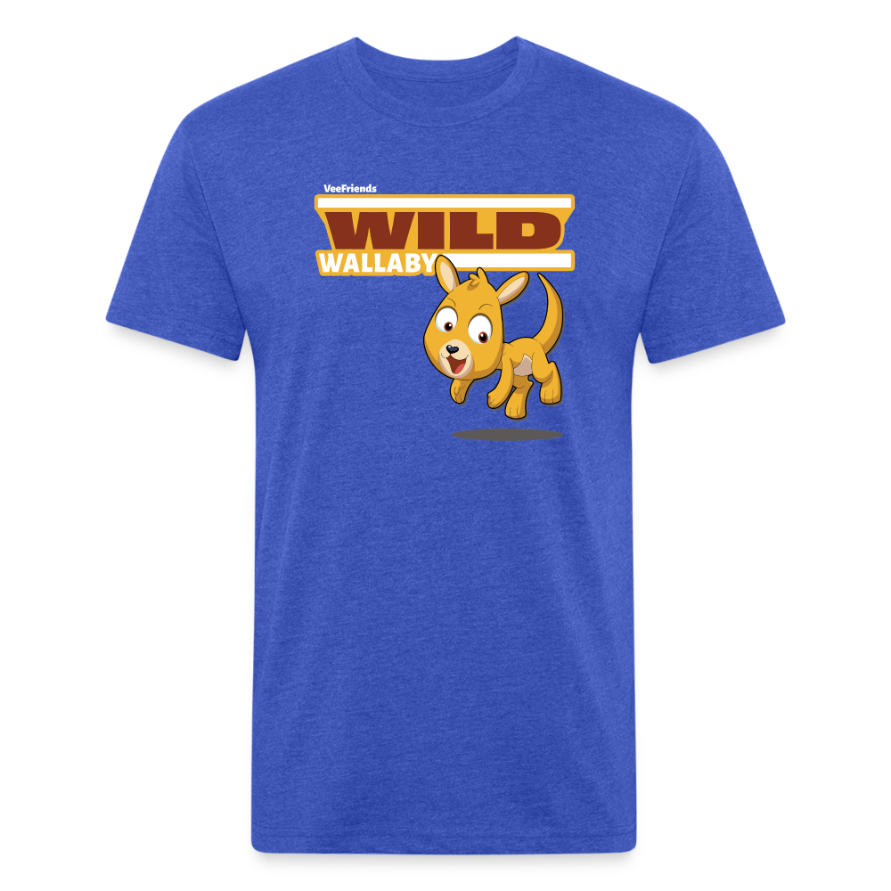 Wild Wallaby Character Comfort Adult Tee - heather royal