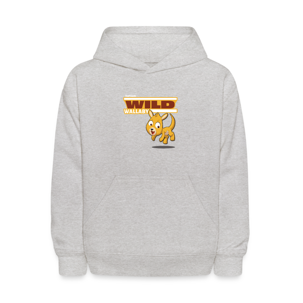 Wild Wallaby Character Comfort Kids Hoodie - heather gray