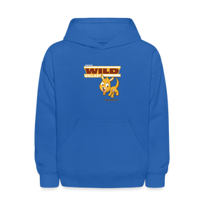 Wild Wallaby Character Comfort Kids Hoodie - royal blue
