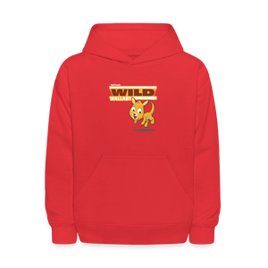 
            
                Load image into Gallery viewer, Wild Wallaby Character Comfort Kids Hoodie - red
            
        