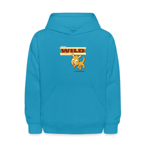 
            
                Load image into Gallery viewer, Wild Wallaby Character Comfort Kids Hoodie - turquoise
            
        