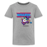 Willful Wizard Character Comfort Kids Tee - heather gray