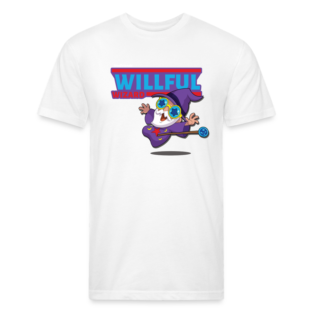 Willful Wizard Character Comfort Adult Tee - white