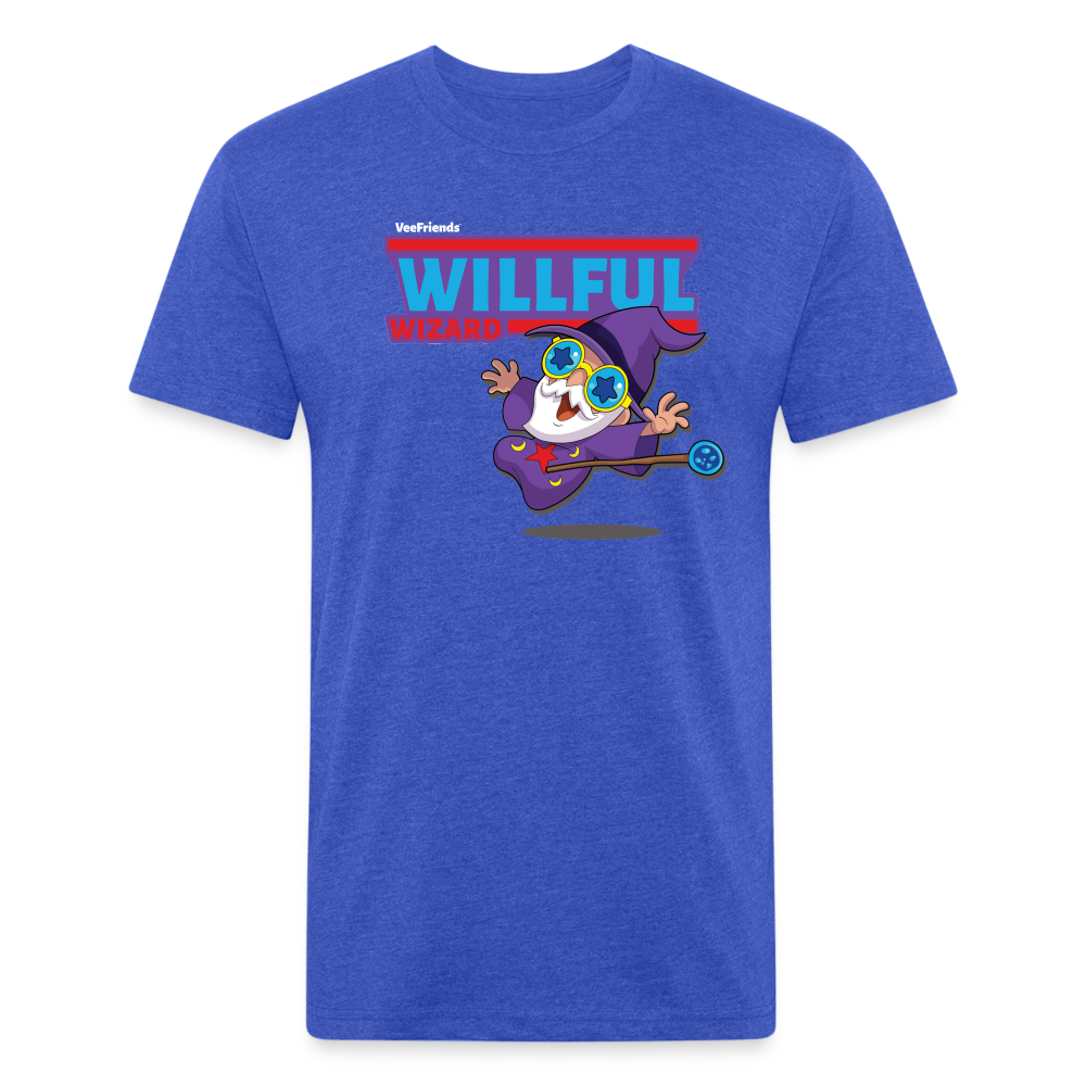Willful Wizard Character Comfort Adult Tee - heather royal