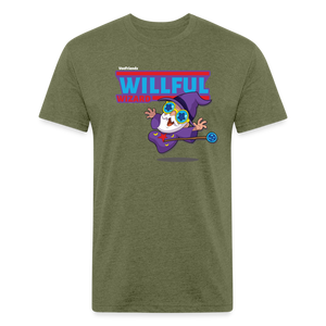 Willful Wizard Character Comfort Adult Tee - heather military green